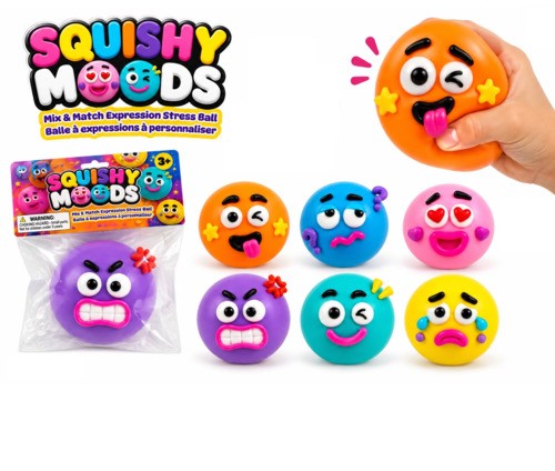 Balle Squish Jumbo Visages Drôles